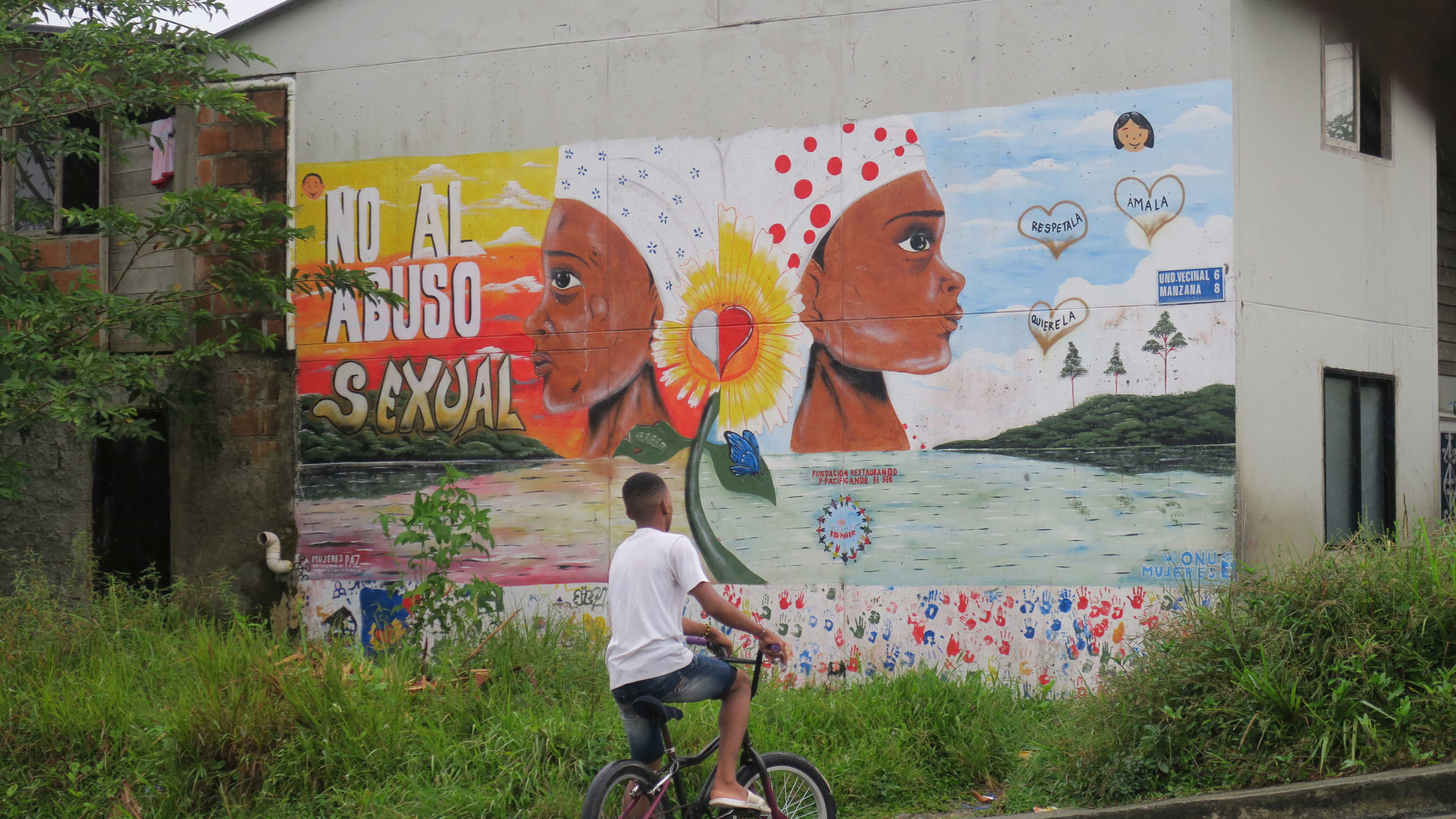 Murial Gegen Sexuelle Gewalt In Buenaventura, Kolumbien ADAM 266692. C Duncan Tucker Amnesty International
