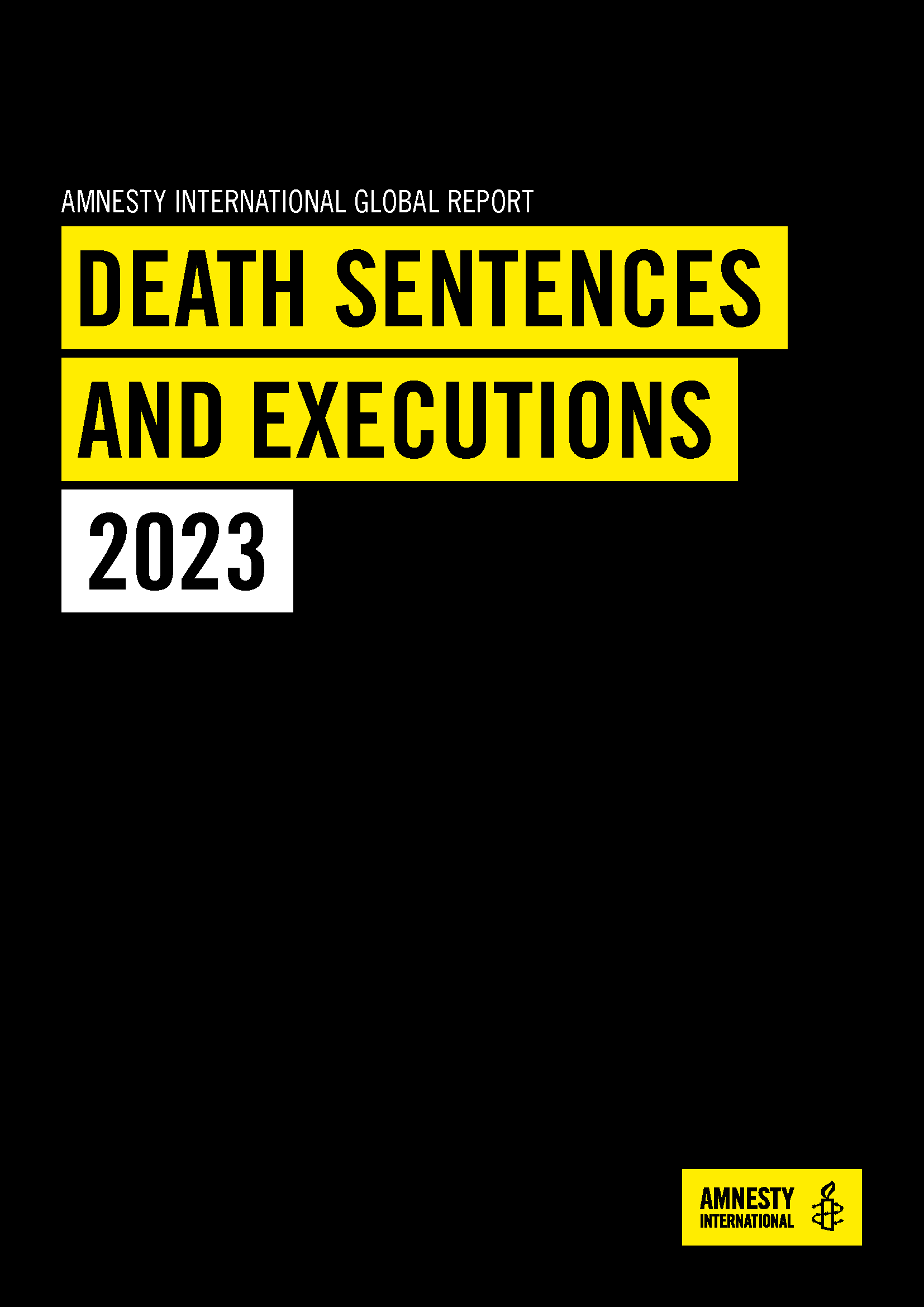 Cover AMNESTY Report Todesstrafe 2023