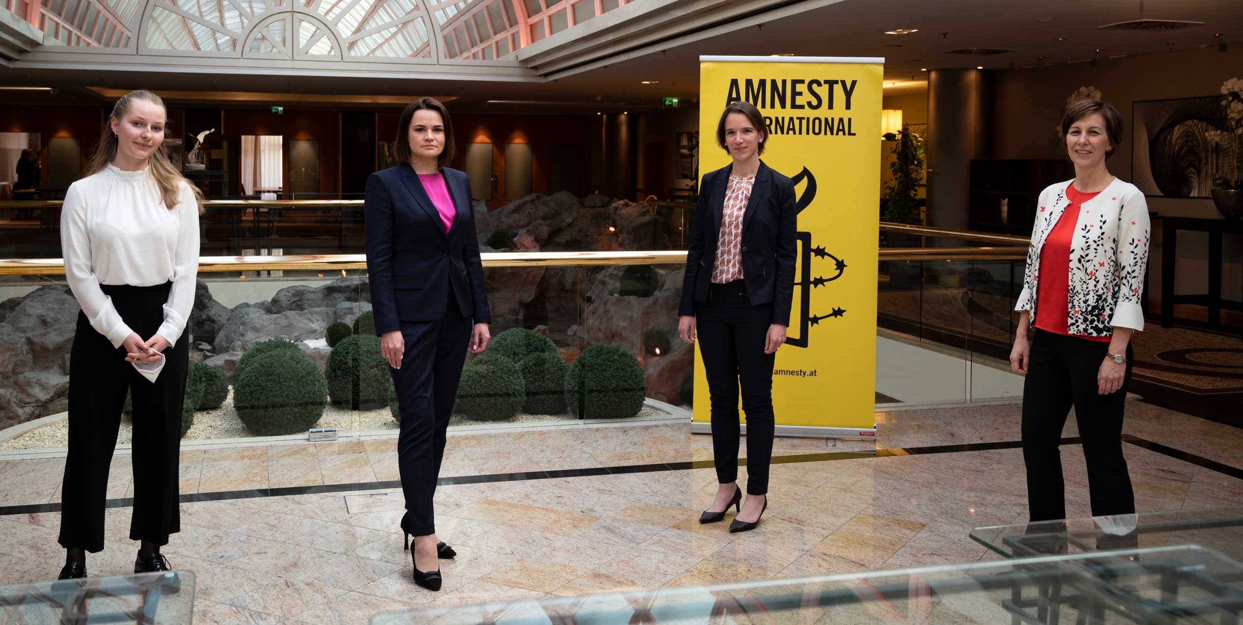 Swetlana Tichanowskaja Belarus Wien Amnesty International 2